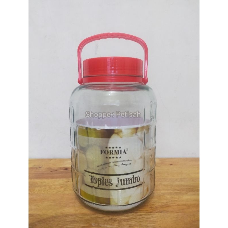Toples Kaca 5 Liter / Formia Jumbo Jar / Toples Cendol /  Toples Kaca Formia 5 Liter / Toples Kaca A