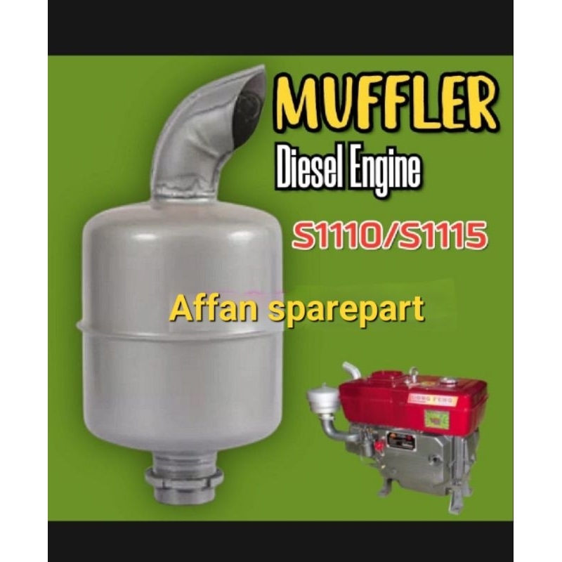 S1110 S1115 Muffler Silencer Knalpot Mesin Diesel DongFeng JiangDong Shark Tian li 20HP 24HP