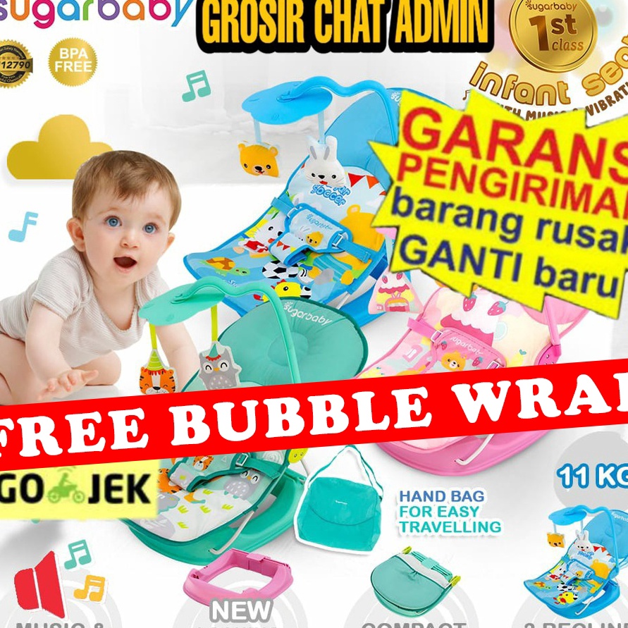 KF7 Bouncer Bayi Indonesia INFANT SEAT INFANTSEAT JARING MANDI BABY BATHER SUGARBABY KURSI JEMUR SUG