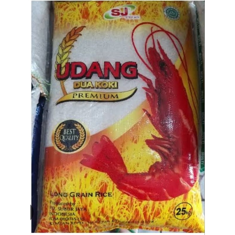 

beras premium 25 kg udang dua koki