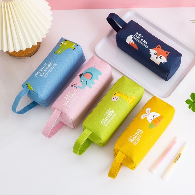 

PROMO TERGILA Korean CUTE cartoon animal BIG Stationery Bag Pencil Tempat Pensil Pulpen Motif kartun Hewan ukuran Besar