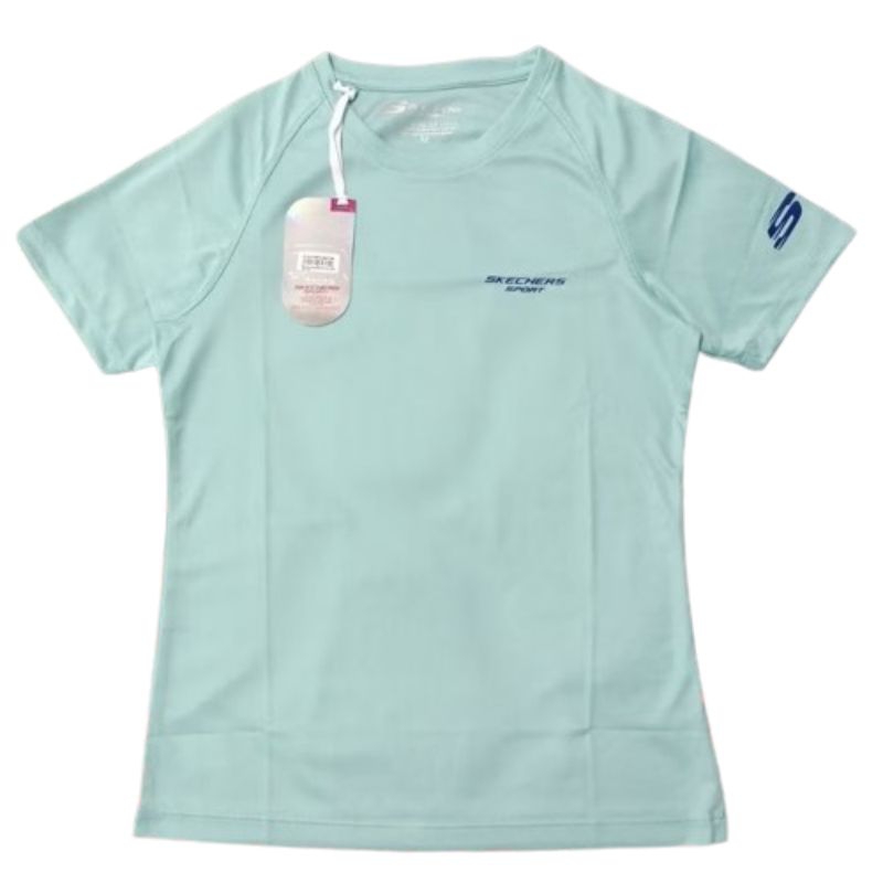 Kaos Skechers Sport Women T-shirt Wanita TURQUOISE (Size S,M) ORIGINAL STORE 100%