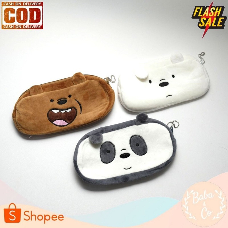 

KOTAK PENSIL WE BARE BEARS BULU LUCU KOTAK PENSIL UNIK KOTAK PENSIL WBB ATK MURAH