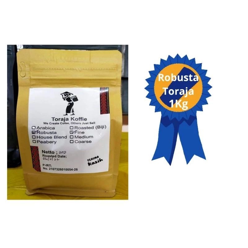 

Toraja Koffie Kopi Robusta Toraja Kopi 1 Kg Kopi Bubuk Tubruk