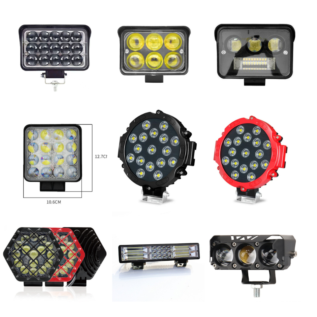 Lampu Led Sorot Kabut Fog Lamp Mobil Motor 12volt 24volt Universal Terang Tahan Air