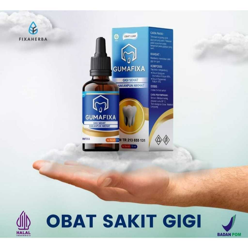 Obat Sakit Gigi Paling Ampuh - 100% Herbal - Sakit Gigi Cepat Sembuh - BPOM
