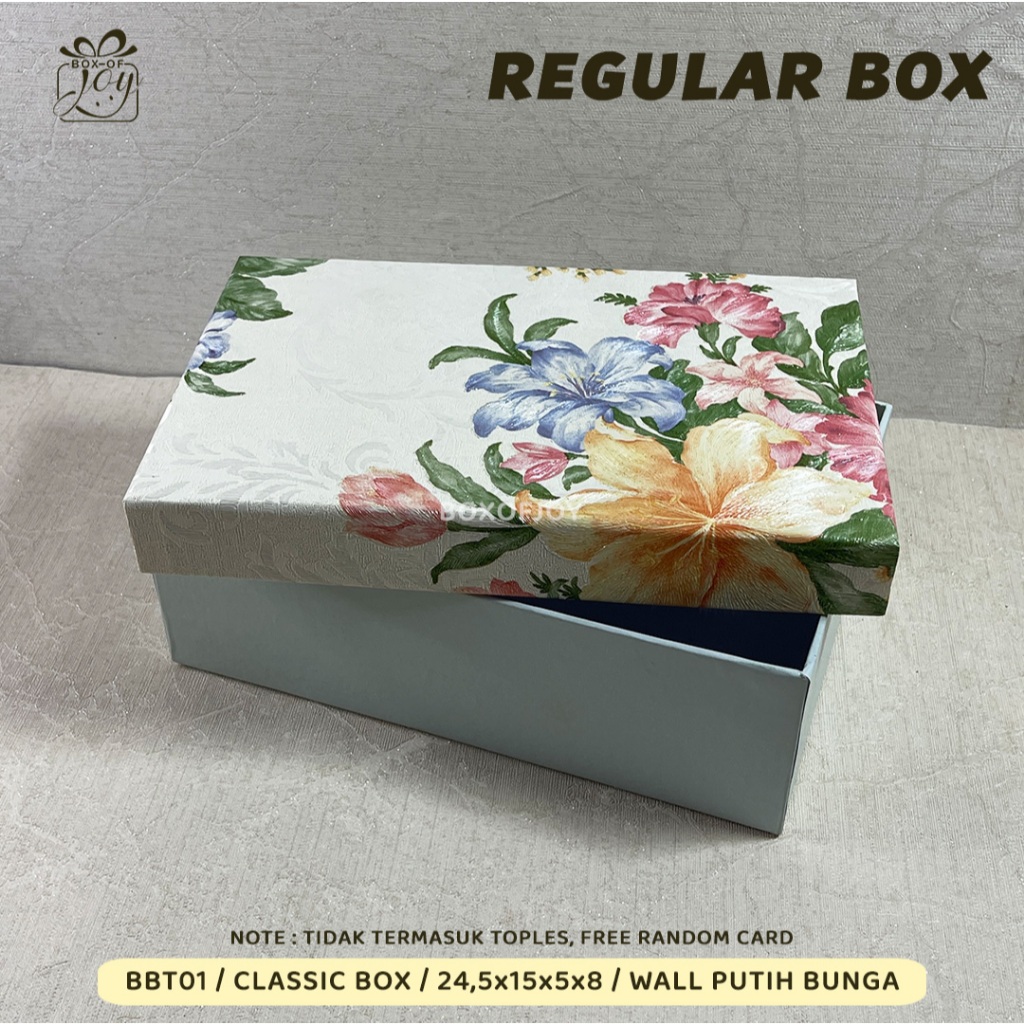 

REGULAR BOX / BBT01 _ CLASSIC BOX _ 24,5x15x5x8