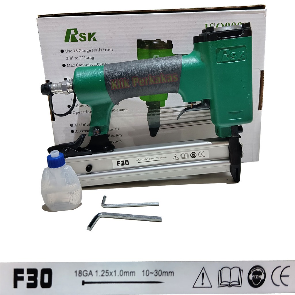 

PROMOO RSK Air Nailer F30 - Mesin Alat Paku Tembak Staples Stapler