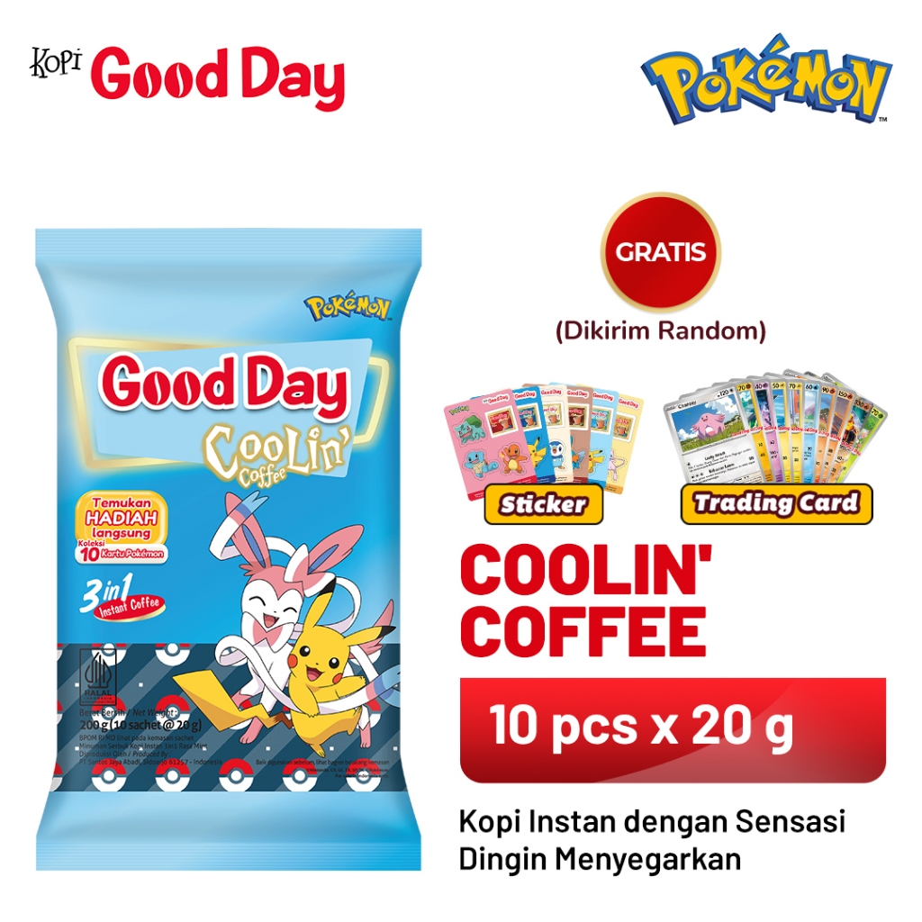 

GOOD DAY x Pokémon Coolin 1 Pack (10 x 20 gr)