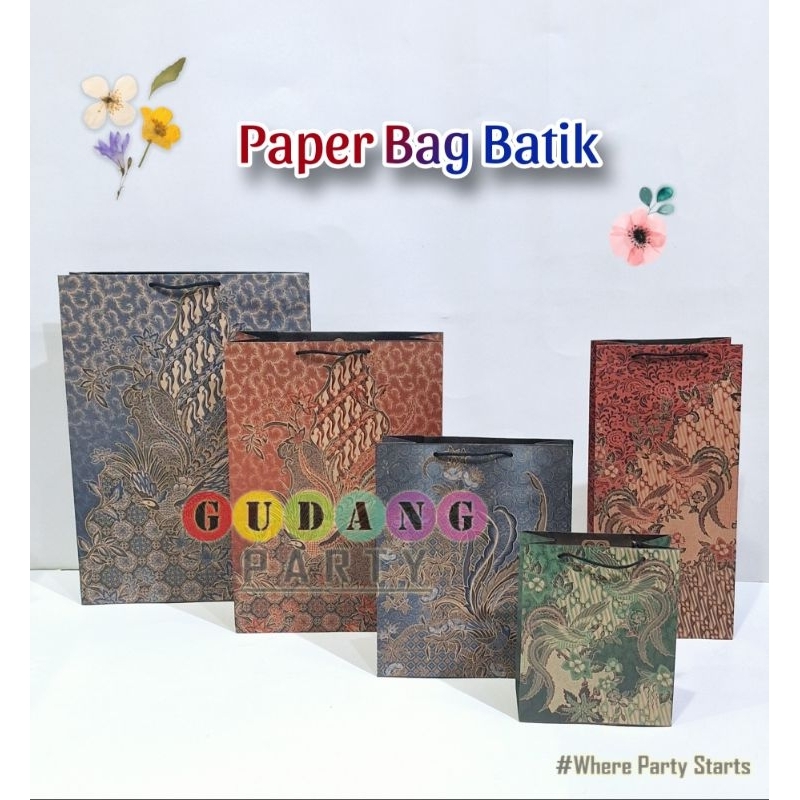 

Paper Bag Batik Tas Kertas Souvenir Bingkisan Goodie bag paper craft