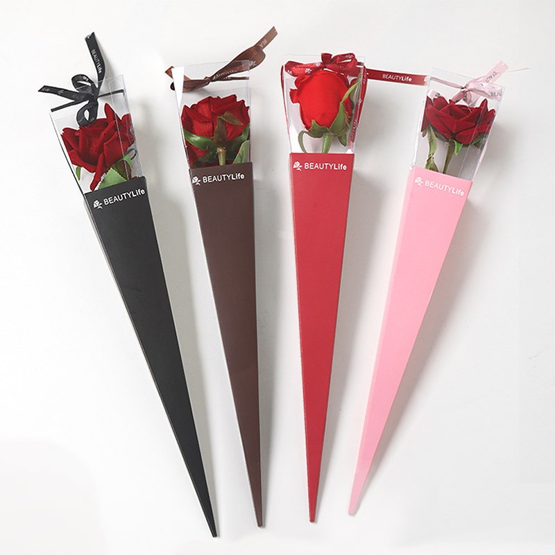 

Single rose box wrapping/ box mika bunga (tidak termasuk bunga)