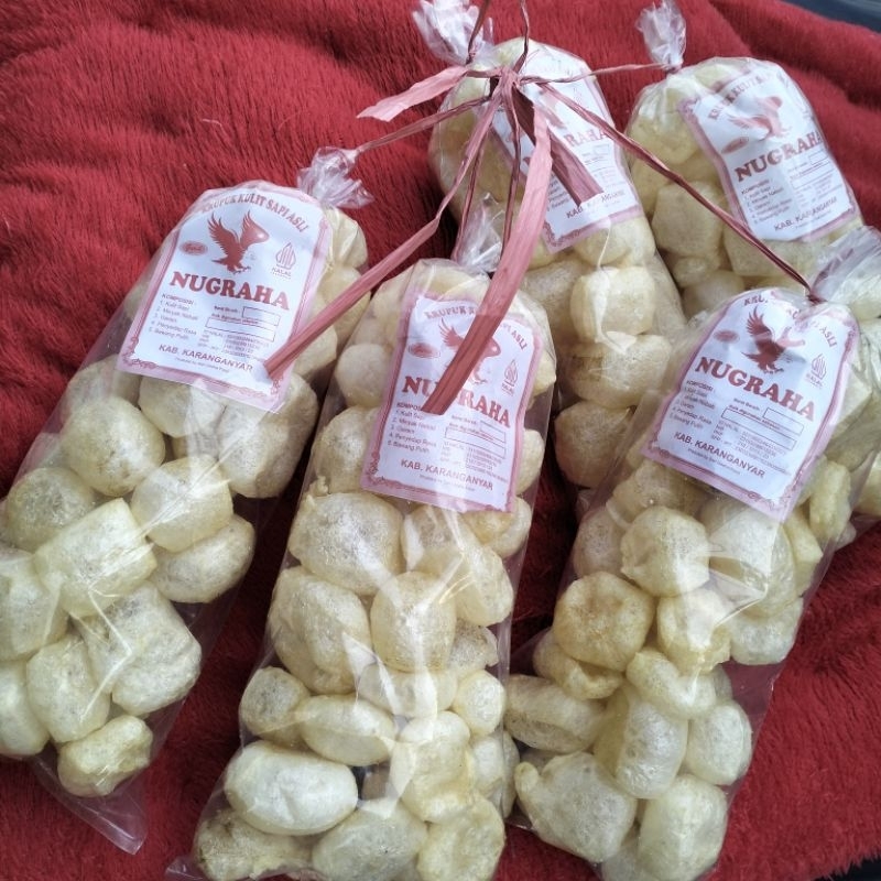 

Kerupuk rambak kulit sapi varian rasa original ekonomis
