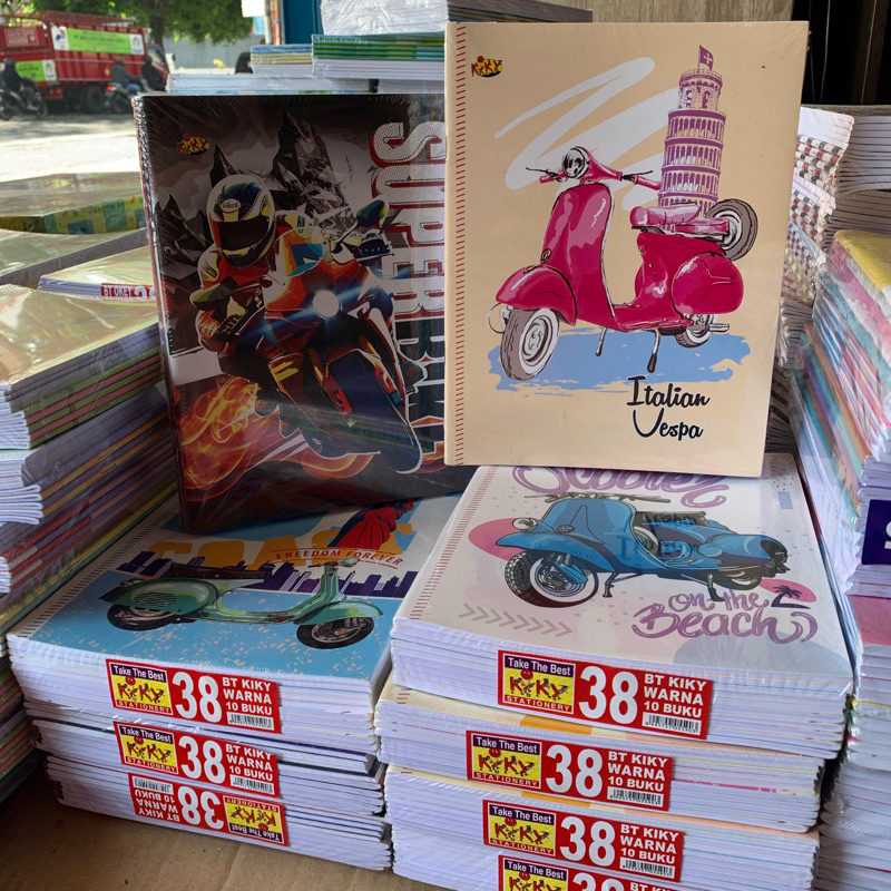BUKU TULIS KIKY BERWARNA 38 LEMBAR