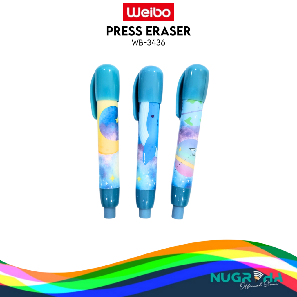 

WEIBO 3436 PENGHAPUS PENSIL MEKANIK PRESS ERASER SKY SEA LUCU ANAK