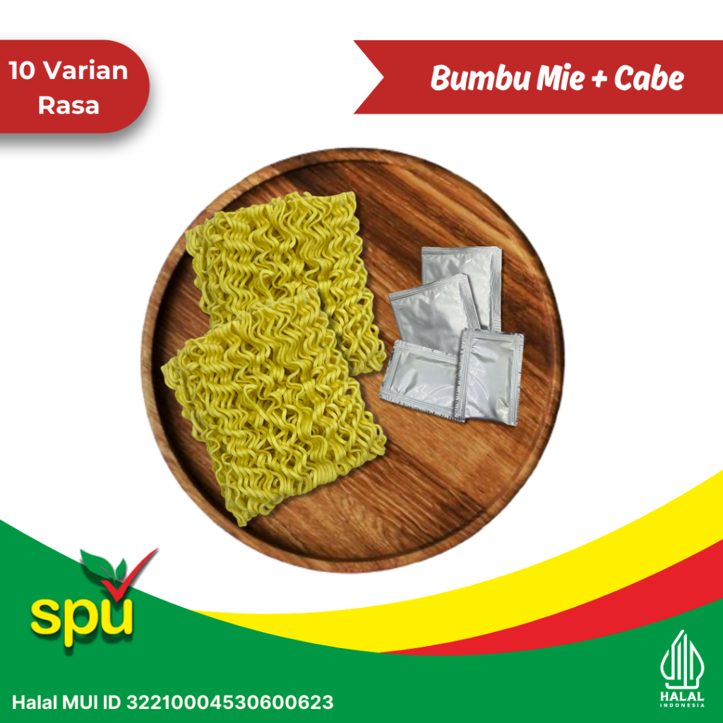 

Bumbu Mie Instan Non MSG plus Cabe (50 sachet)