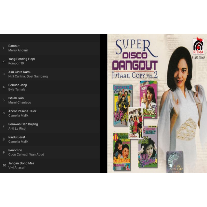 cd super disco dangdut jutaan copy vol 2