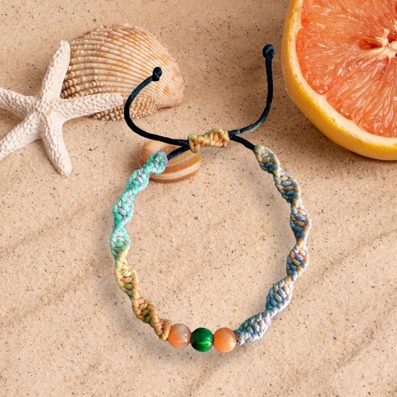gelang couple | gelang macrame | gaya etnik manik-manik