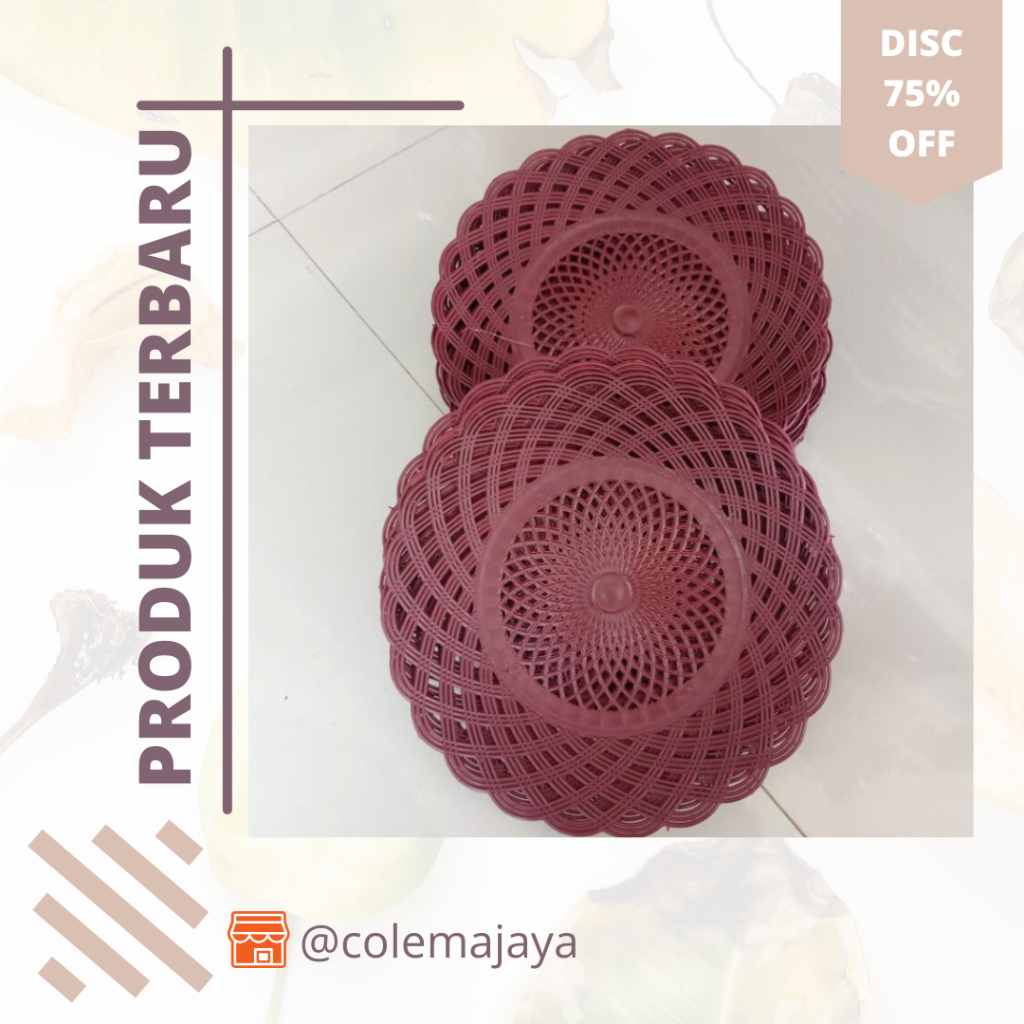 piring plastik / piring anyam|Piring Rotan Plastik Motif Anyaman Harga perlusin