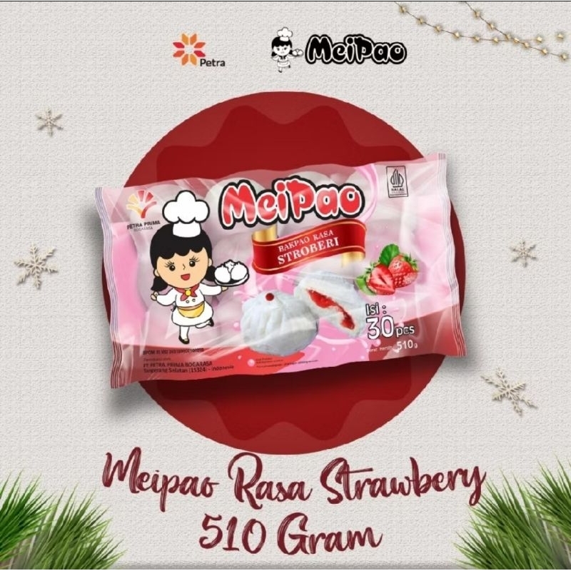 

meipao rasa stroberi bakpao mini strawberry minipao