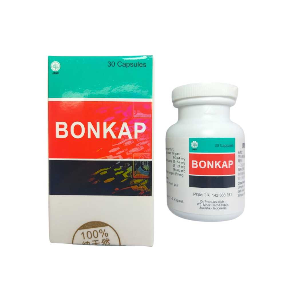 Bonkap isi 30 Kapsul Pt. Sinar Herba Radix - Obat Mengatasi Nyeri Sendi