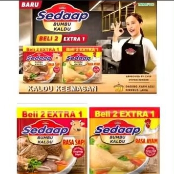 

Bumbu kaldu sedaap rasa sapi dan ayam /harga 1 renteng isi 18/isi 9gr