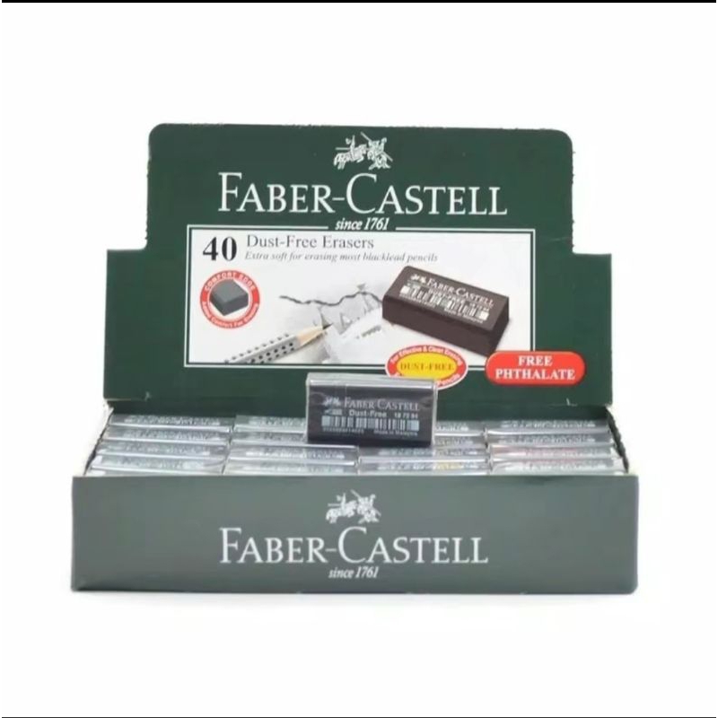 

PENGHAPUS HITAM KECIL / ERASER BLACK SMALL FABER CASTELL