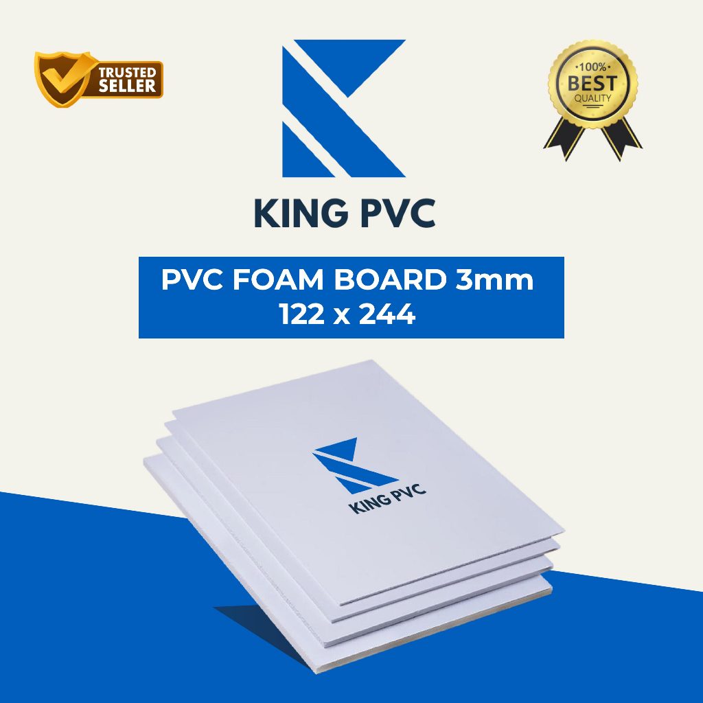 PVC Board Lembaran 3mm Ukuran 122x244cm | PVC Foam Board | PVC Sheet | Kitchen Set