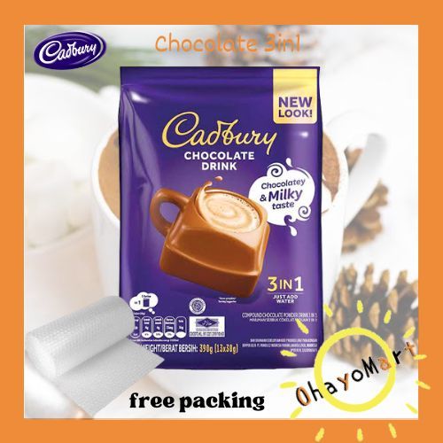 

Cadbury 3 in 1 / susu coklat / susu cadbury/ chocolate drink instant 3in1 390grm