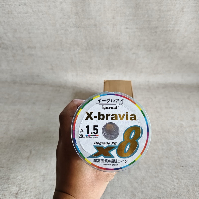 Benang PE Iguruai X-Bravia X8 100MTR (MULTICOLOUR)