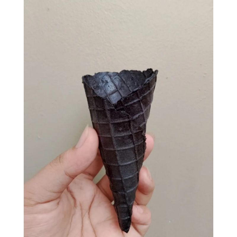 

Waffle Classic Charcoal Cone, Waffle Cone Ice,Ice Cream Waffle