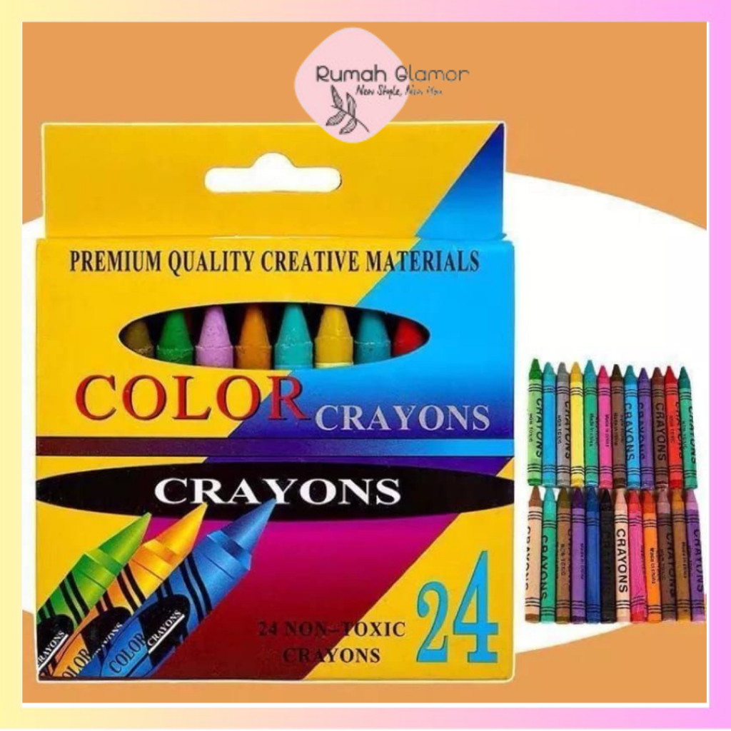 

PENSIL WARNA GAMBAR 24PCS PENSIL CRAYON ISI 24 WARNA