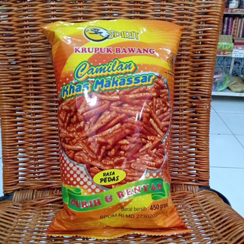 

Krupuk Bawang Spirit 450gr Oleh Oleh Khas Makassar