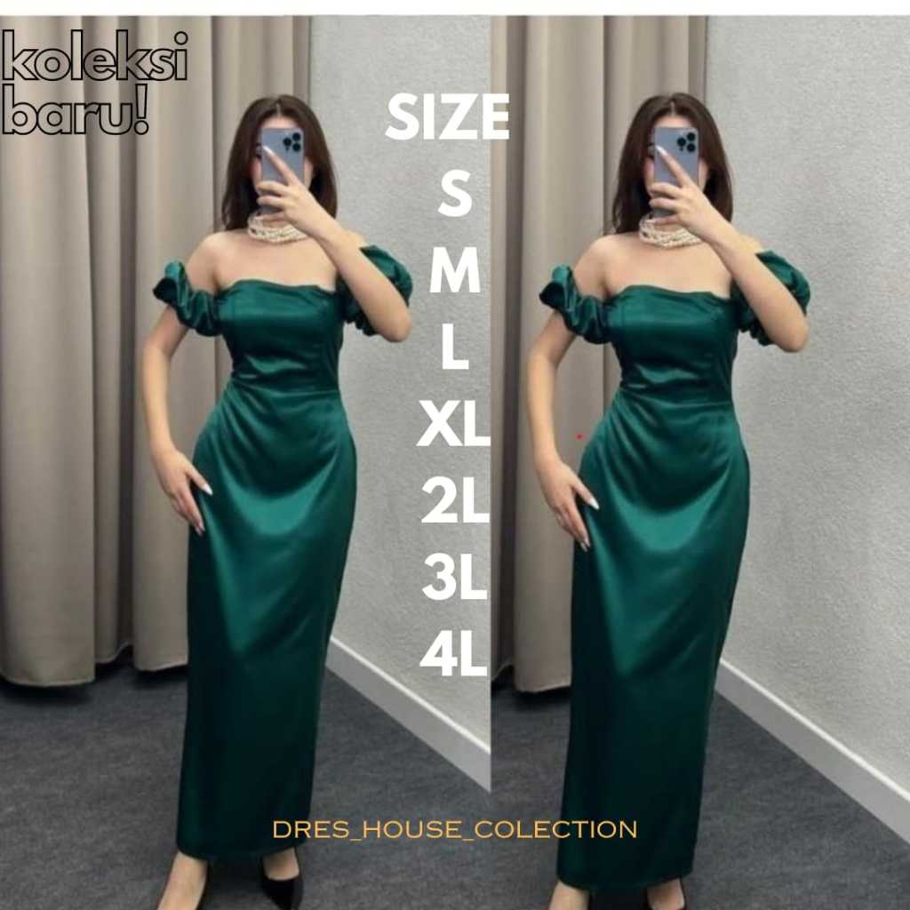 PRISCILIA Dress Satin bodyco/Dress satin velvet kekinian/dress kondangan bridesmaid dress