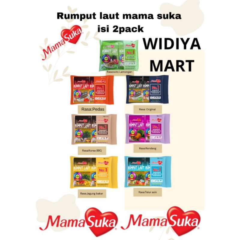 

rumput laut mama suka isi 2pack ada 7 varian rasa