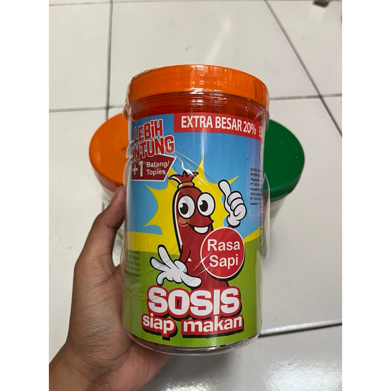 

Sosis siap makan kemasan toples isi 20+