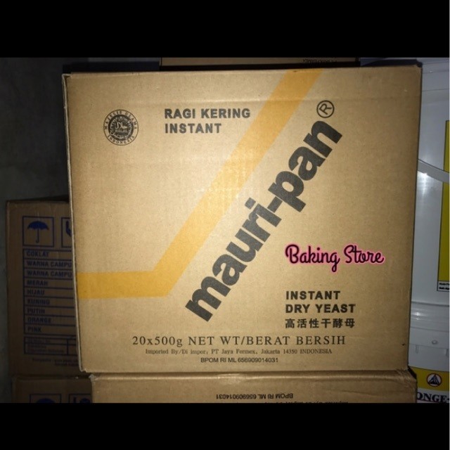 

Regi Kering Instan - Instant Dry Yeast Mauripan 20x500gr - Gosend Only