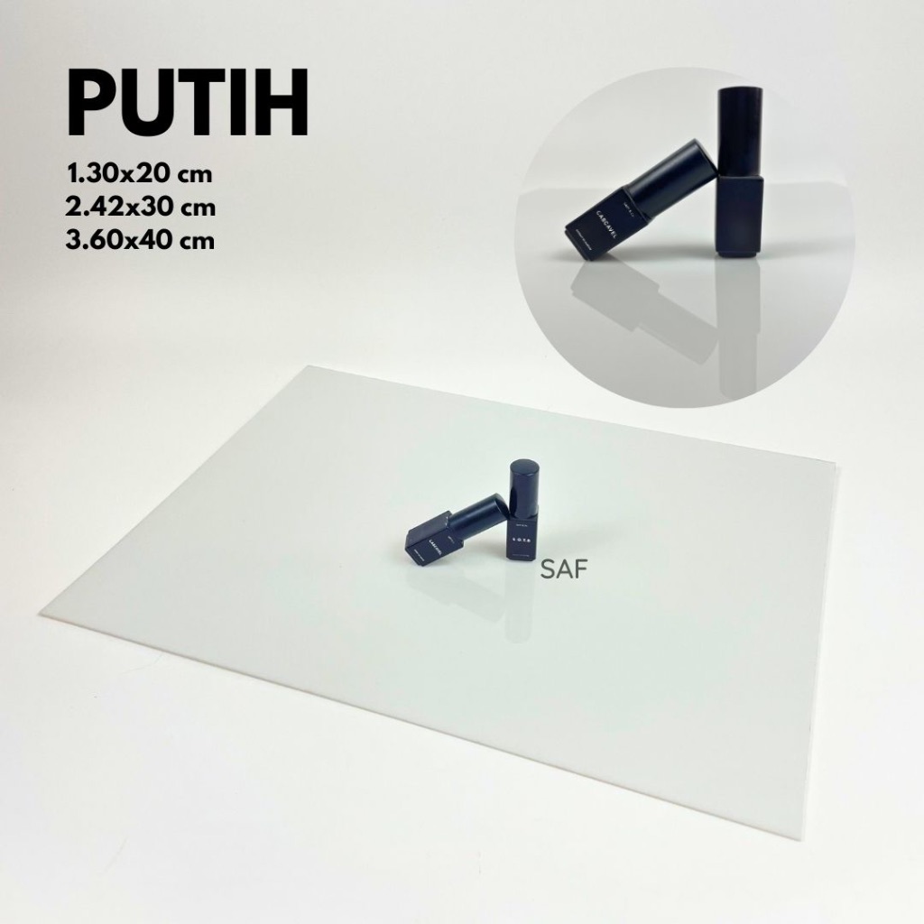 

Acrylic Lembaran Bening Transparan - Akrilik Hitam Putih Reflektor Props Foto Saf