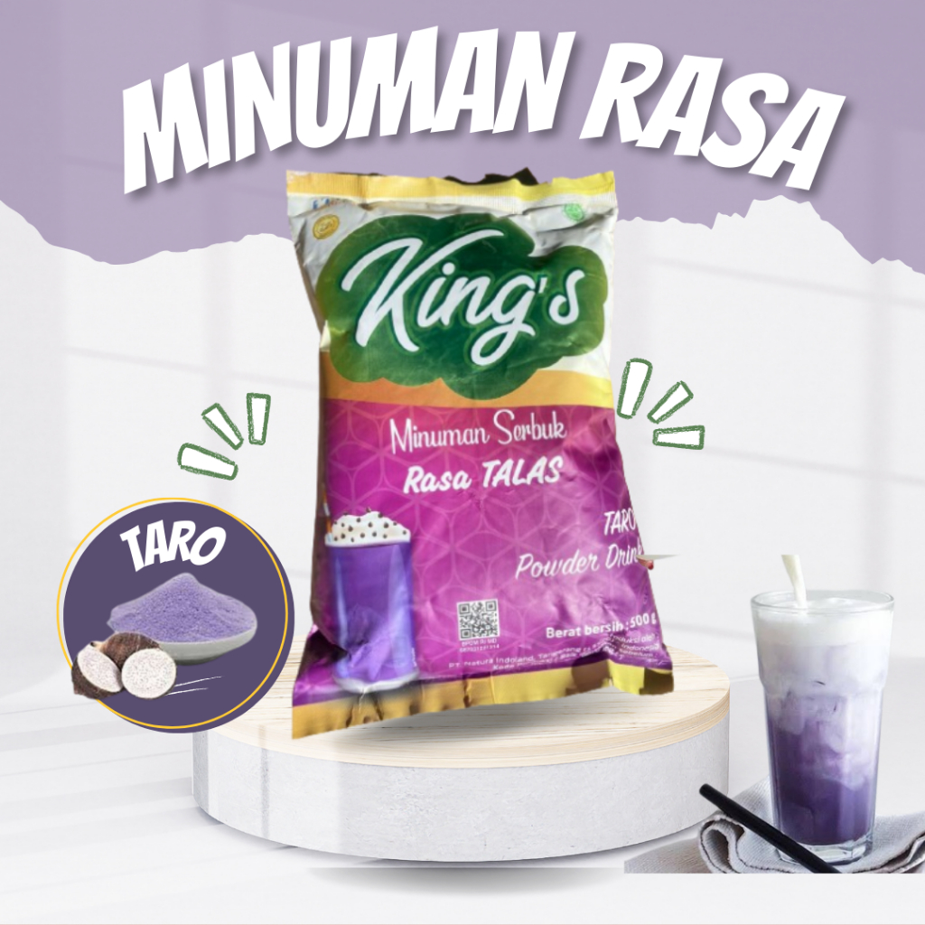 

bubuk minuman rasa Kings Drink instan bubuk minuman boba minuman taro