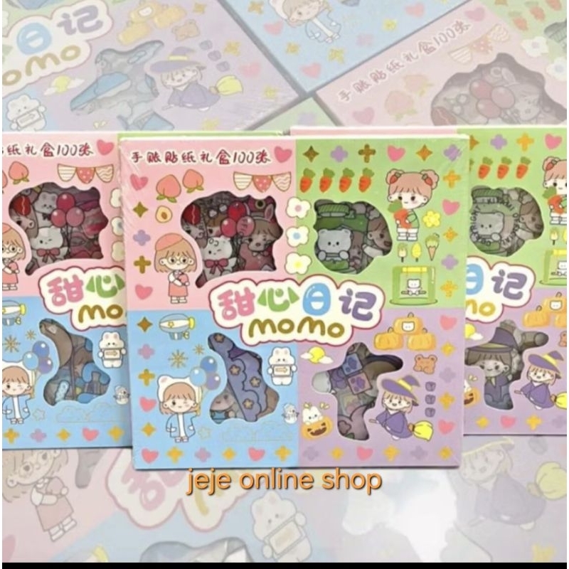

STIKER MOMO LUCU RAINBOW 4 WARNA MIX ORIGINAL ANTI AIR