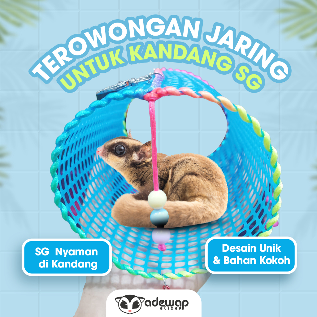 ADEWAP GLIDER Terowongan Jaring Mainan Aksesoris Sugar Glider