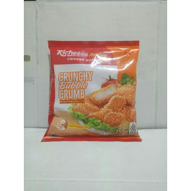 

Richeese chicken naget crunchy bubble crumb 250gr