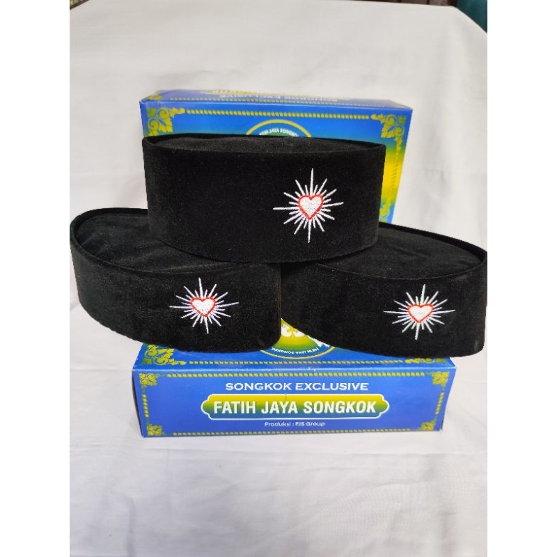 peci hitam psht songkok hitam SH Terate Kopyah TERATE pengrajin khusus songkok dan logo bordir hitam