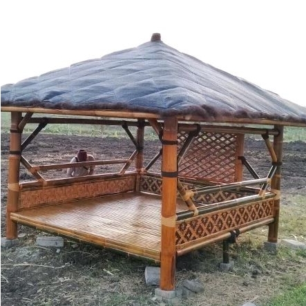 Gazebo bambu 3m x 3m/saung/gazebo lesehan/gazebo cafe