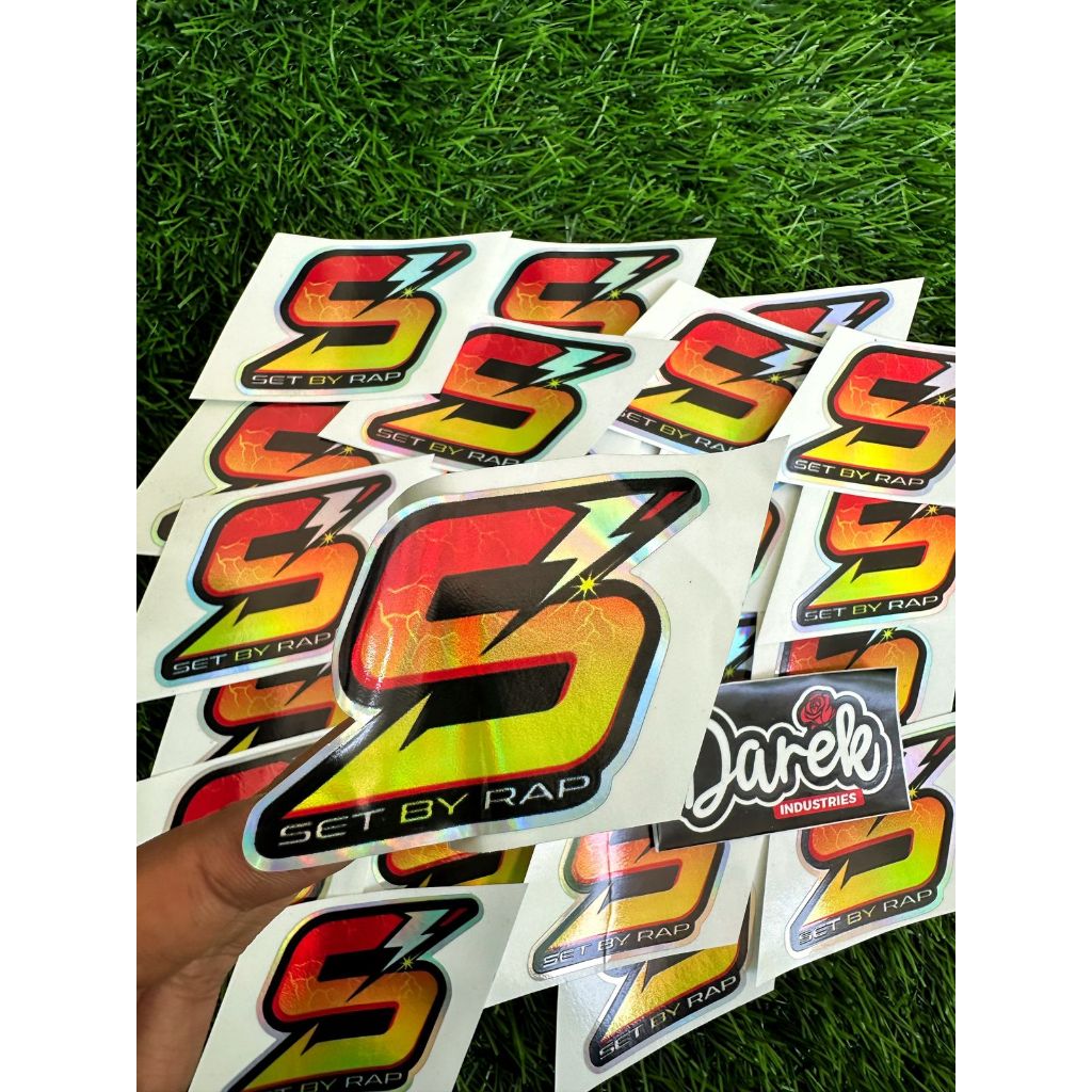 

STIKER SET BY RAP PRINTCUT HOLOGRAM PUTIH HITAM STICKER SETBYRAP CUTTING