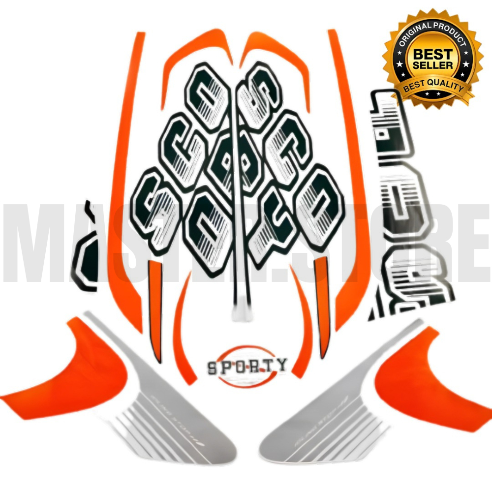 STIKER STRIPING STANDART SCOOPY SPORTY 2017 ORI TERMURAH TERLARIS