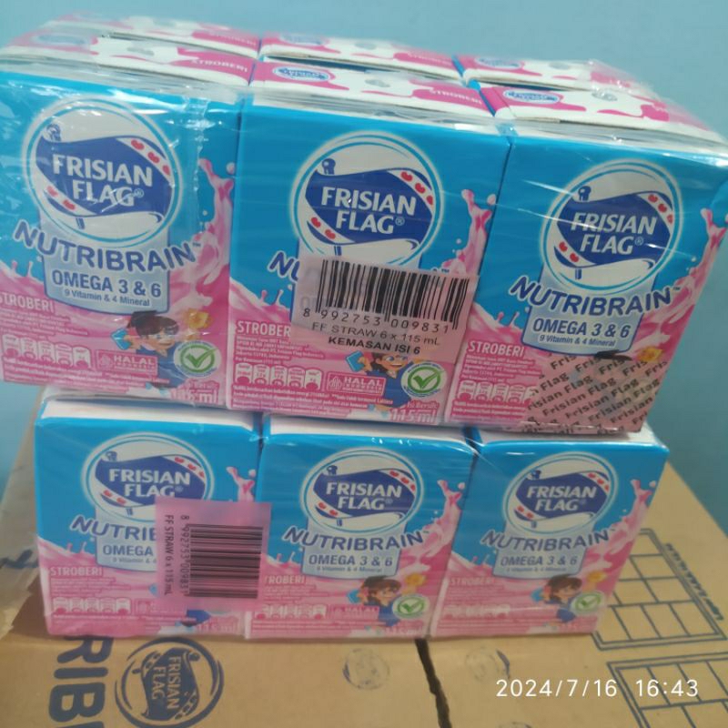 

SUSU frisian flag uht 115ml stroberry pack isi 6