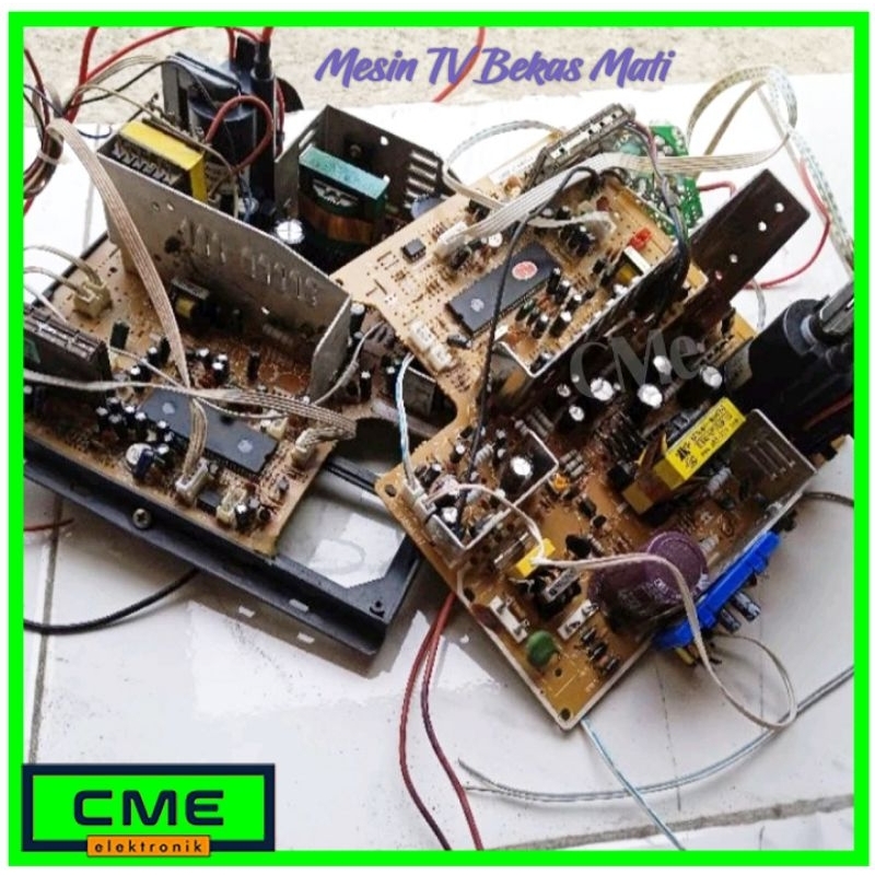 Mesin Tv Tabung Mati Komponen masih lengkap untuk cabutan servis tv CRT