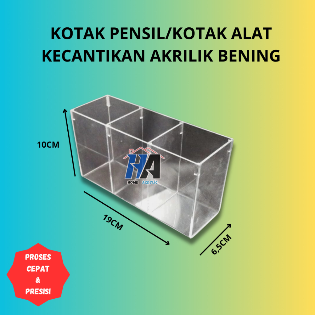 

KOTAK PENSIL PULPEN SPIDOL 3 SEKAT AKRILIK BENING TRANSPARAN BOX ACRYILIC 3 SEKAT BOK SERBAGUNA PENYIMPANAN ATK
