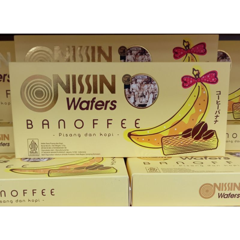 

Nissin wafer rasa pisang dan kopi 137gr