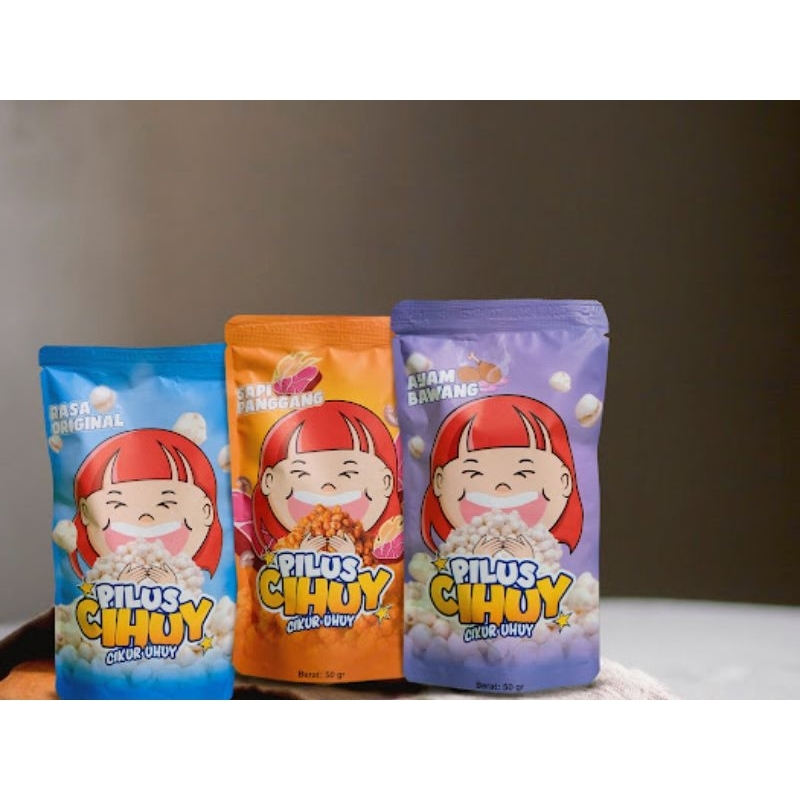 

PILUS CIHUY CEKELIN 50gr | Snack Cemilan Renyah Gurih Enak Viral | CIKUR UHUY